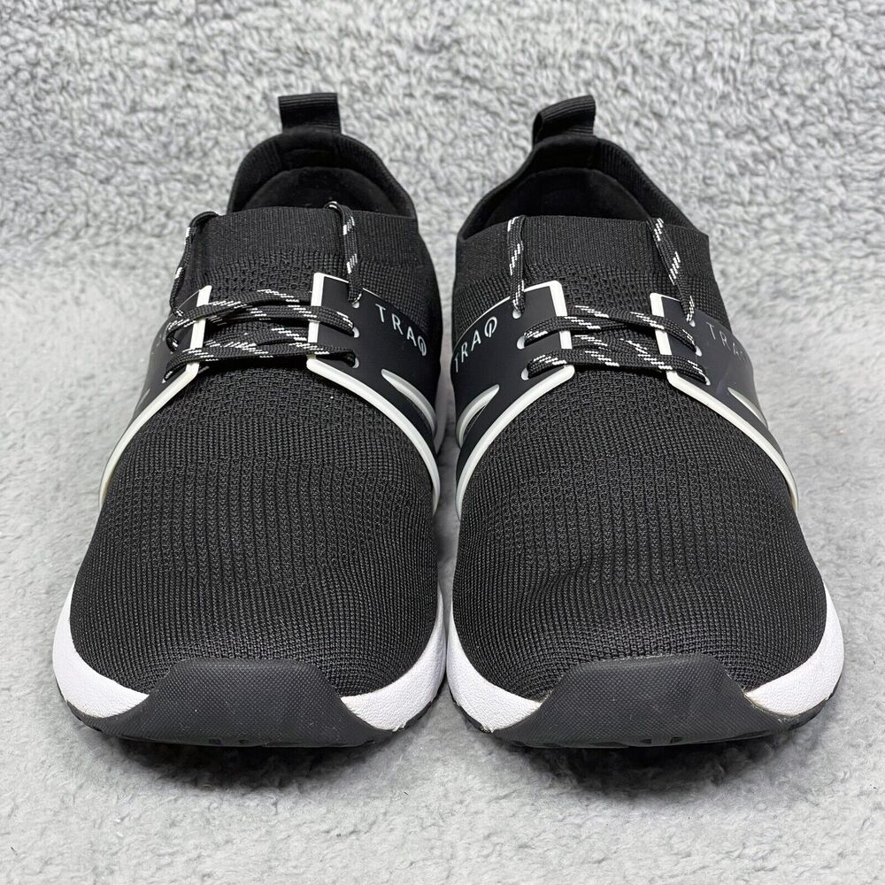 Traq By Alegria Qool Mens Size 9 Low Top Sneakers Shoes Black Comfort - Picture 2 of 9